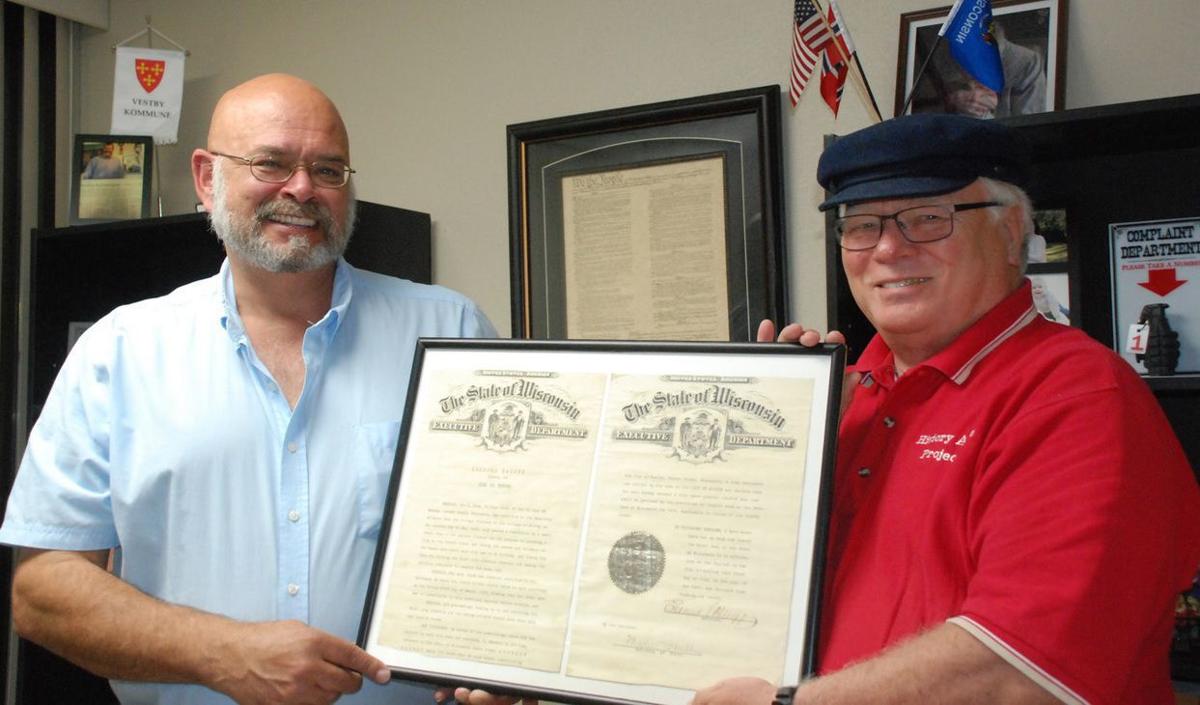 Centennial certificate
