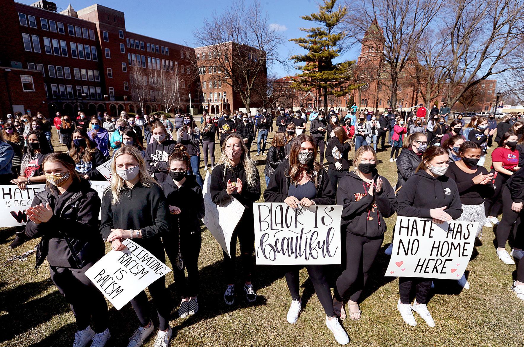 Viterbo students protest racism (copy)