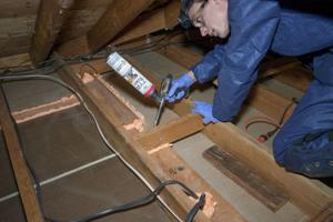 Air sealing is an easy fix for a leaky home