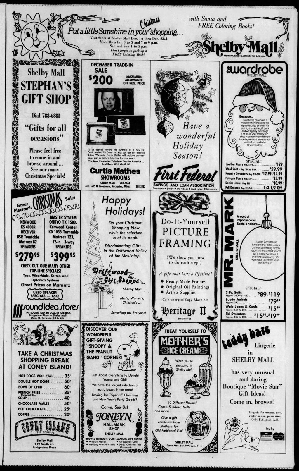 From Tribune Files The Early Years Of Shelby Mall In La Crosse Local News Lacrossetribune Com