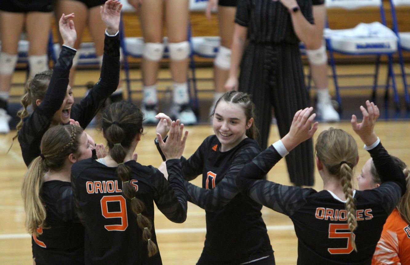 Prep Volleyball McDonell slow start to top StanleyBoyd in