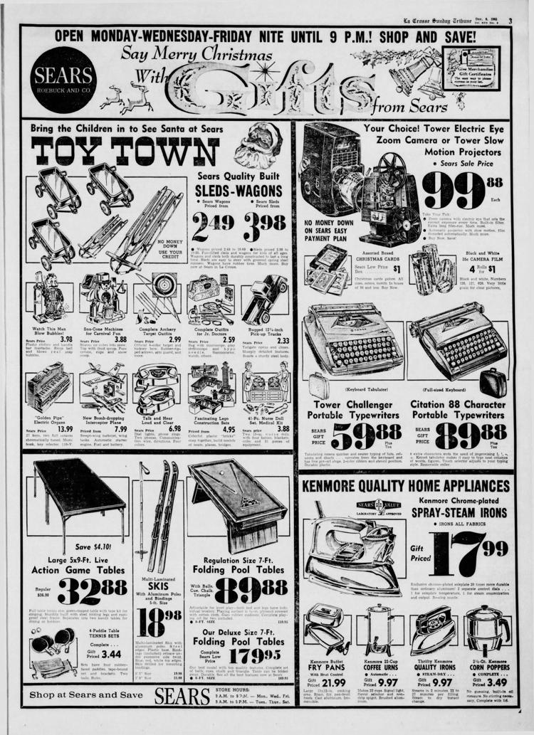 From Tribune files 50 years of Christmas ads from La Crosse stores