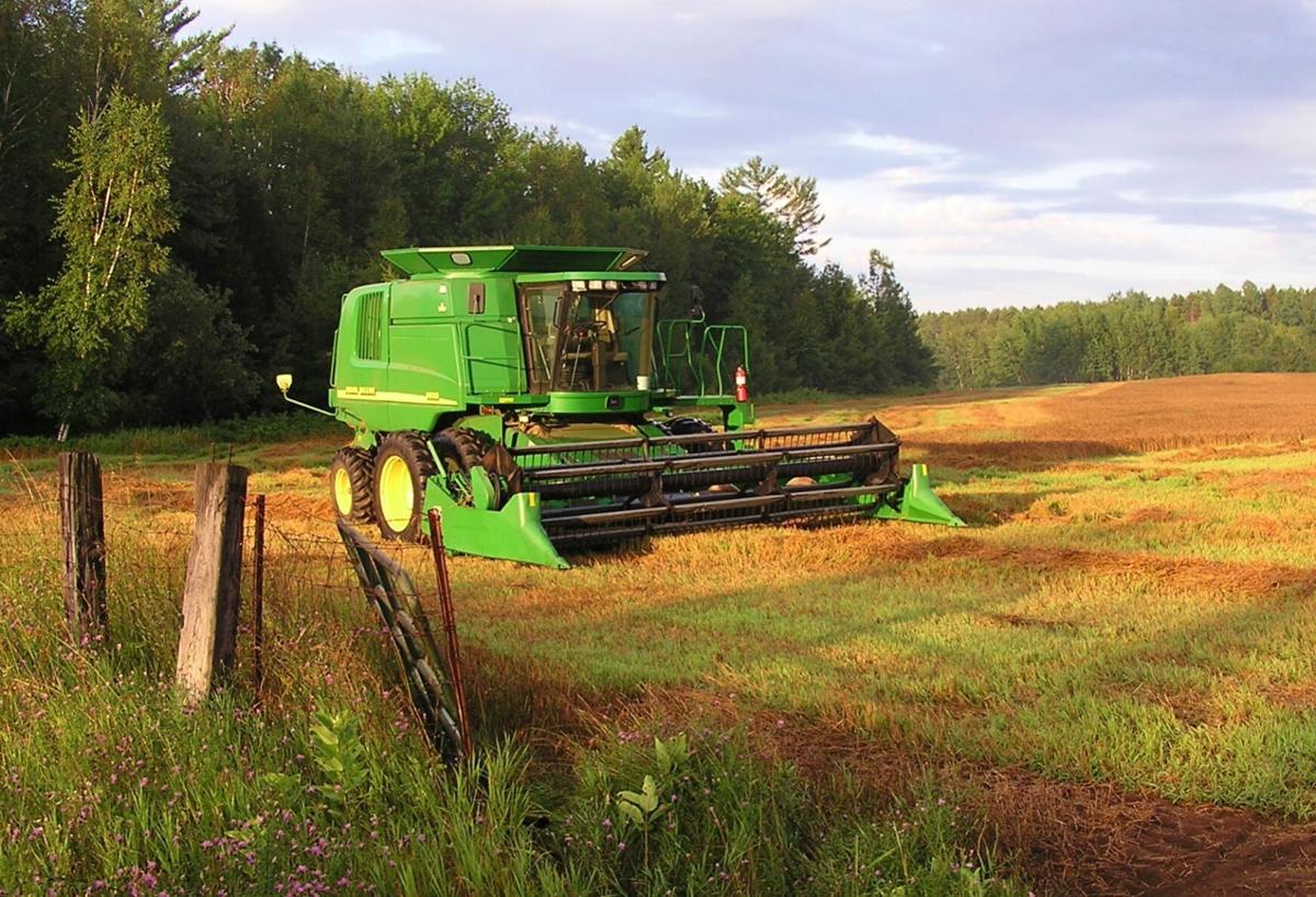 Combine in field