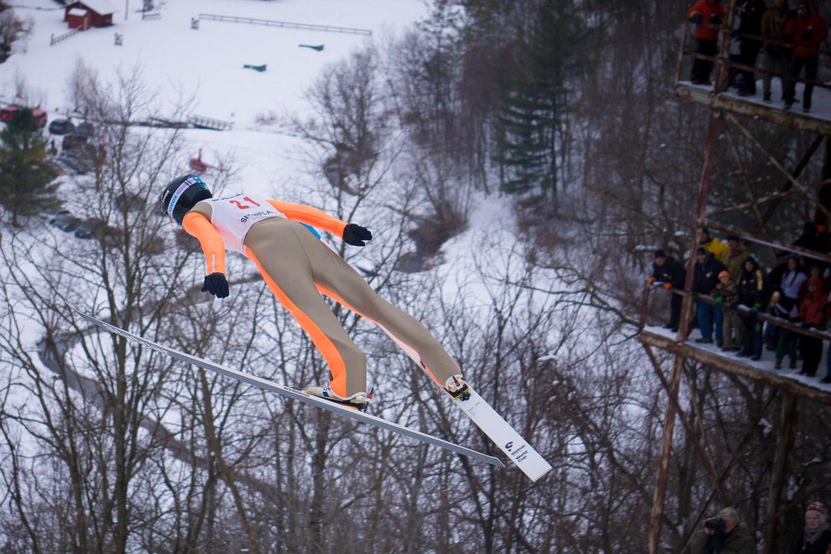 Crowds out in force for Westby Snowflake Ski Jump Local