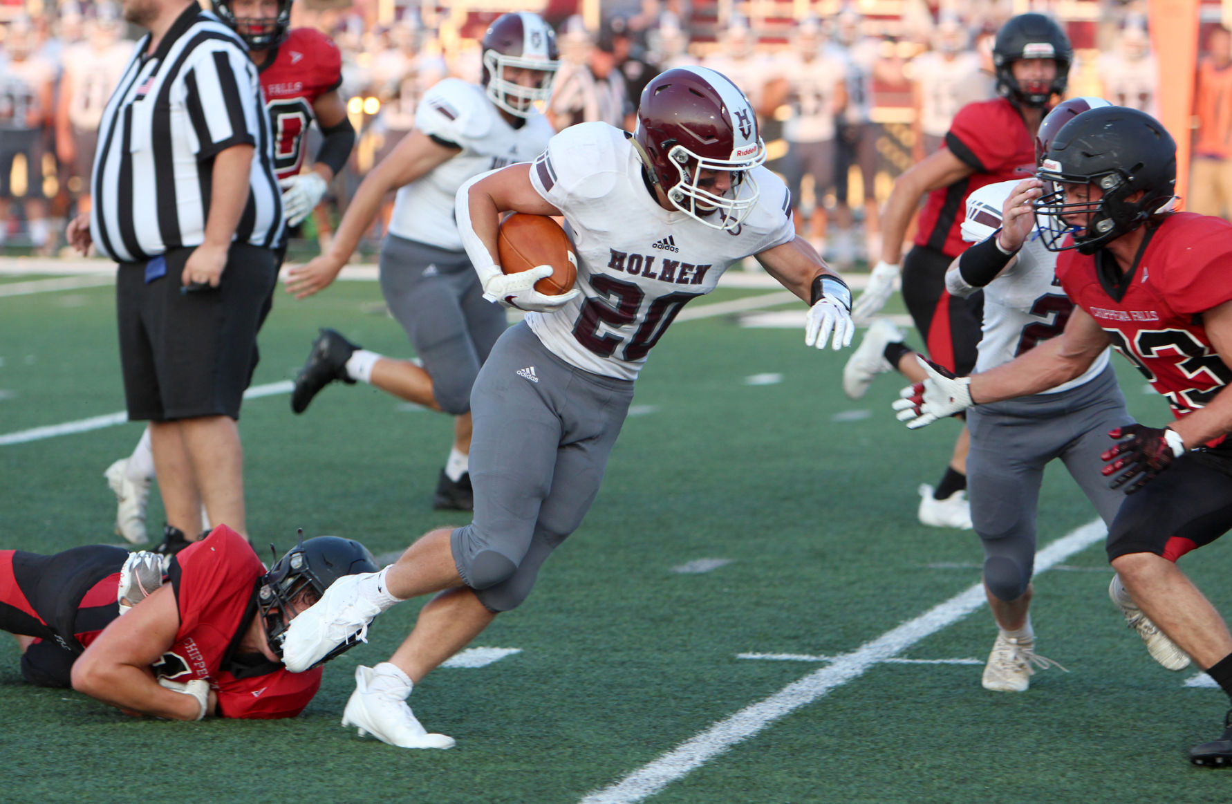 High school football Big plays go Chippewa Falls way in shutout