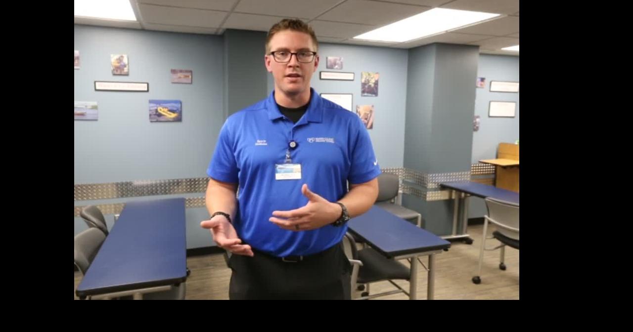 Mayo athletic trainer, Joel Luedke, talks working with firefighters