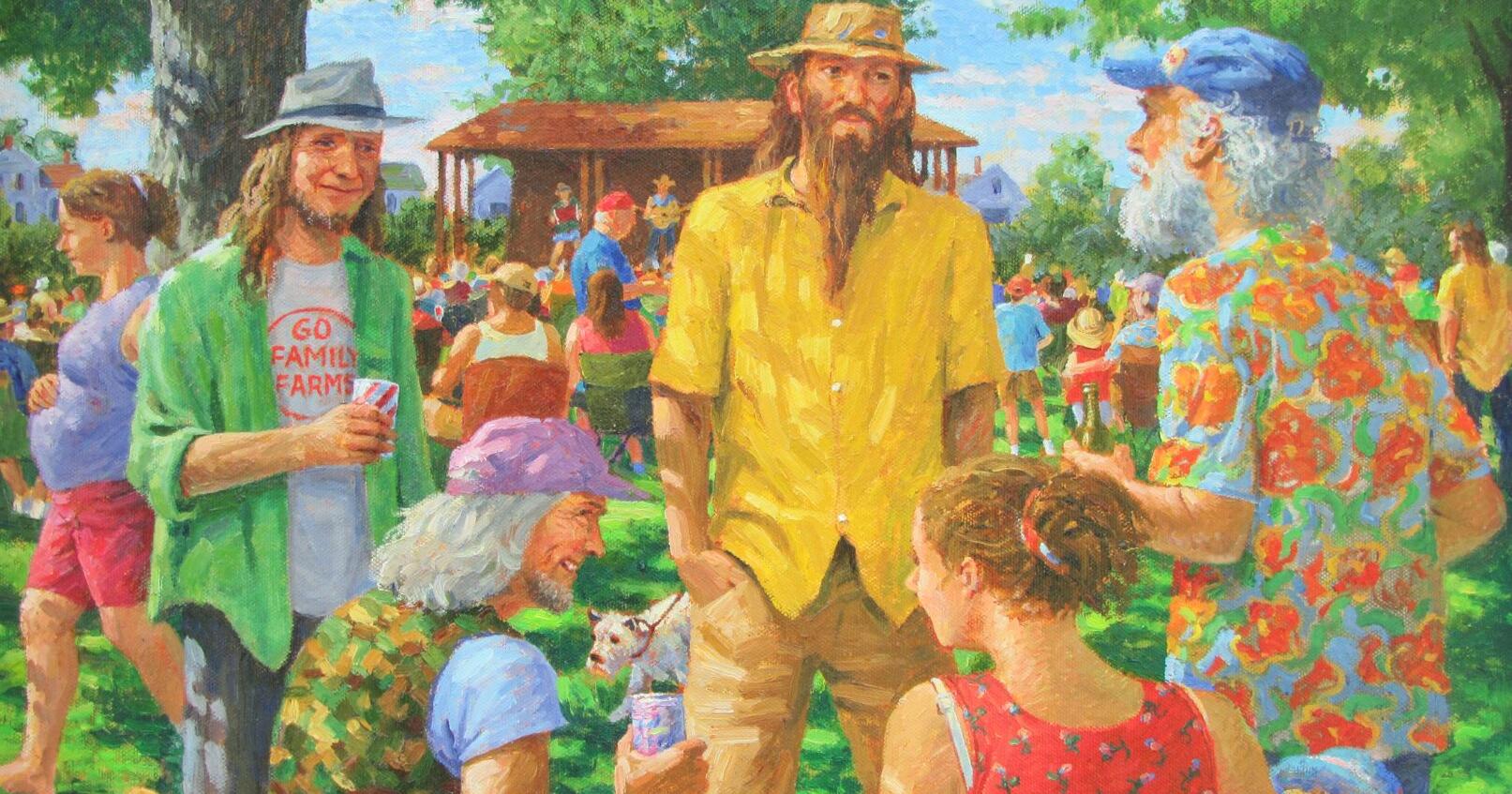 Ken Stark oil painting to benefit Driftless Music Festival - Vimarsana News