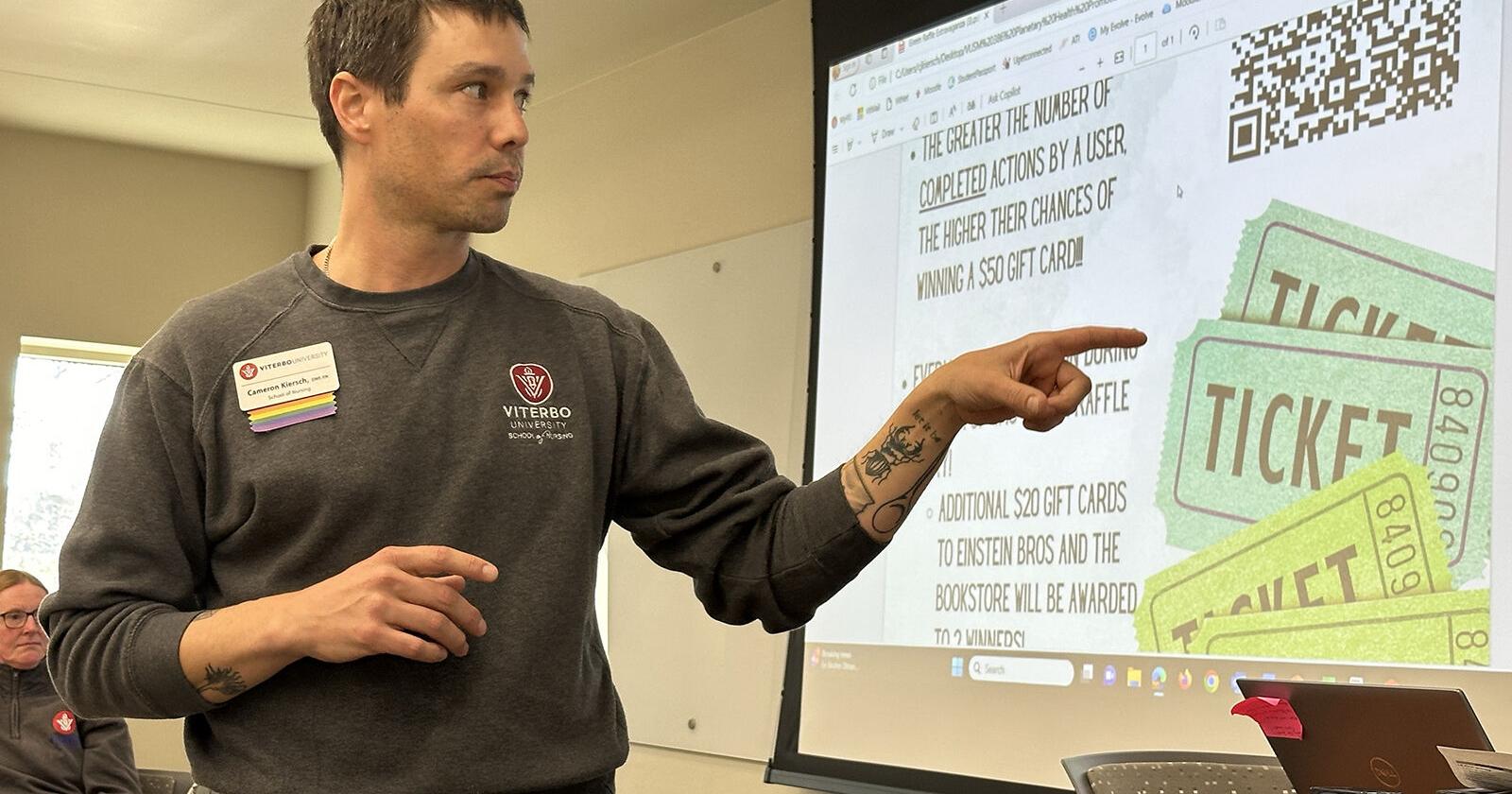 Viterbo core class students make case for campus climate action plan - Vimarsana News