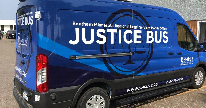 Justice Bus makes southeast Minnesota tour, aiming to help anyone with legal questions