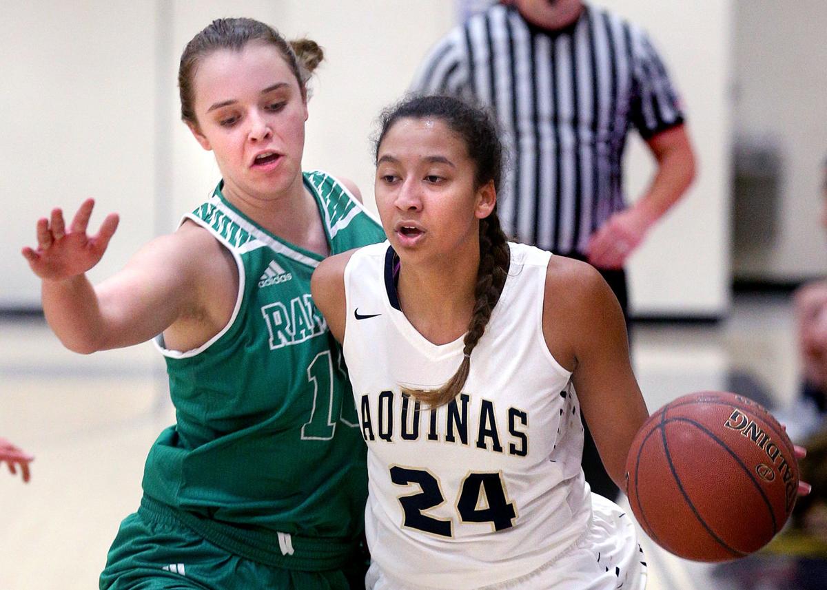 Girls Basketball Aquinas Regroups During Timeout Blows Past