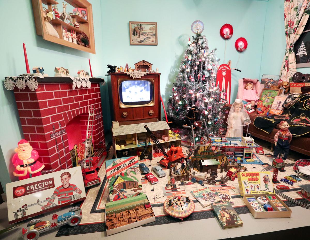 1950s Christmas Display At Monroe County Local History Museum