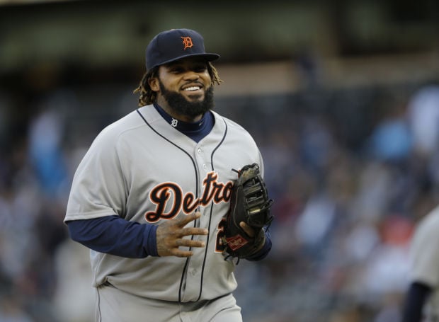 Detroit Tigers Prince Fielder in a game against the Minnesota