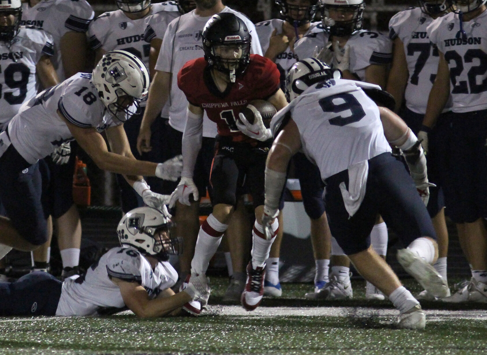 Photos Chi Hi football Hudson clash at Dorais Field 9 2 22