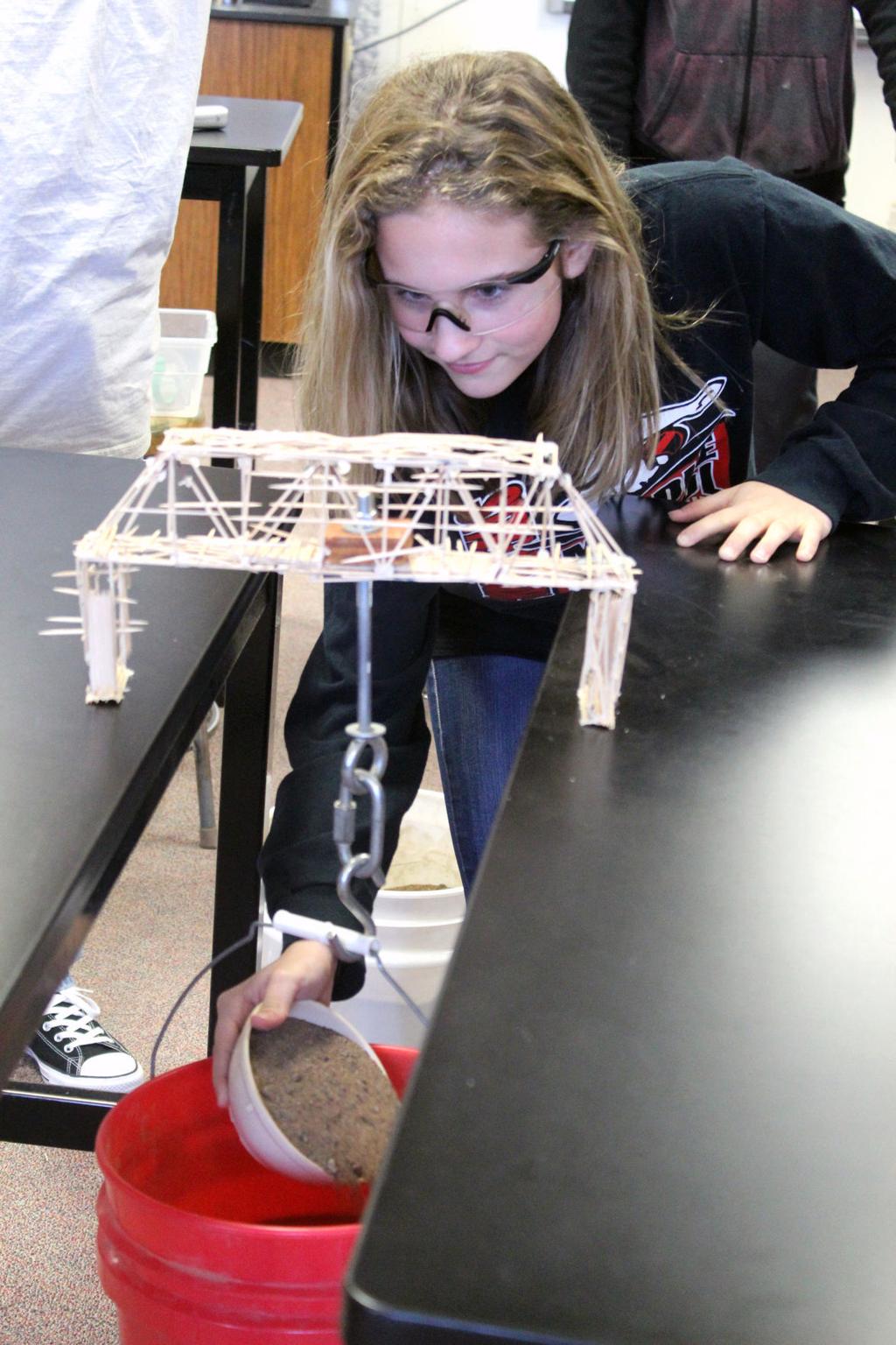 CFMS students challenged to build toothpick bridges