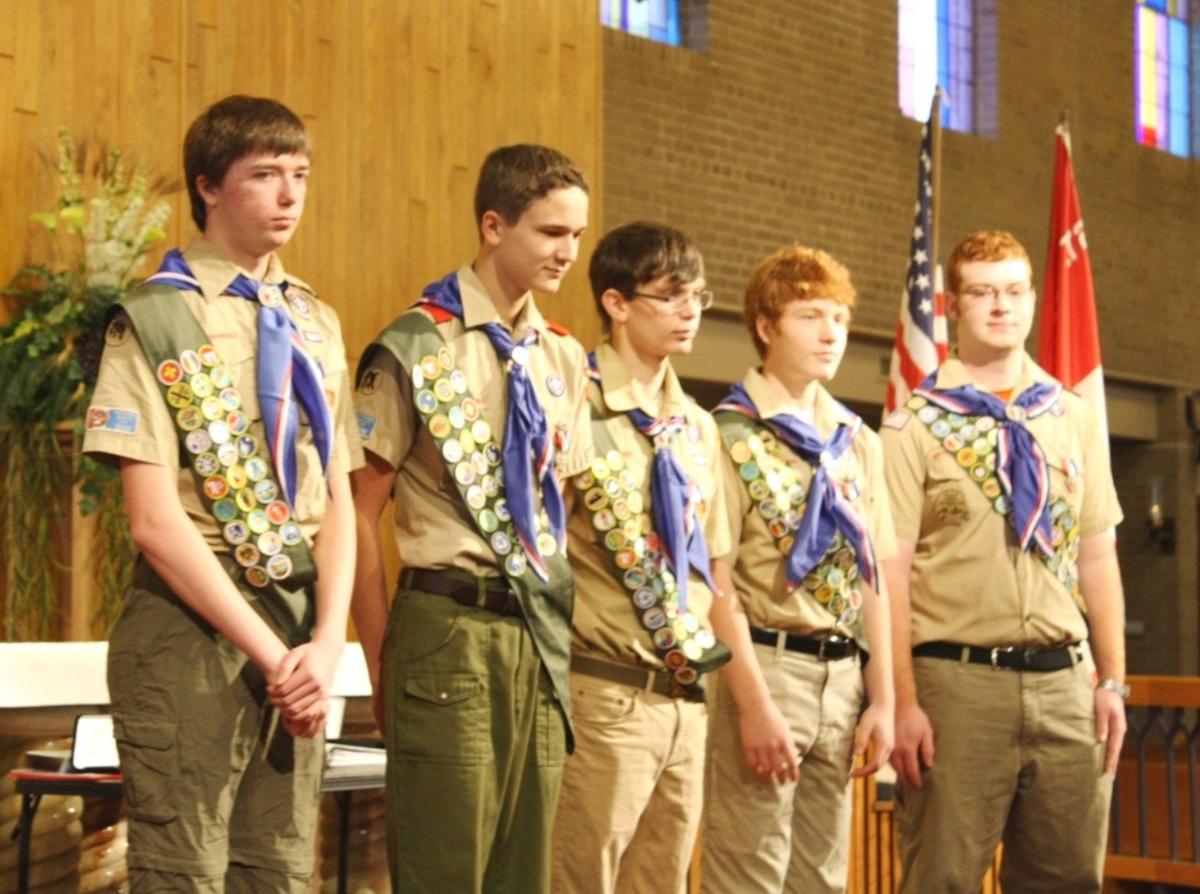 Troop 168 Honors Five With Scoutings Highest Rank Local 0838