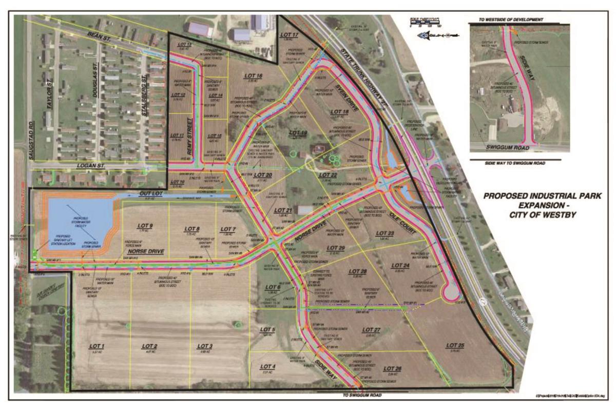 Westby industrial park map