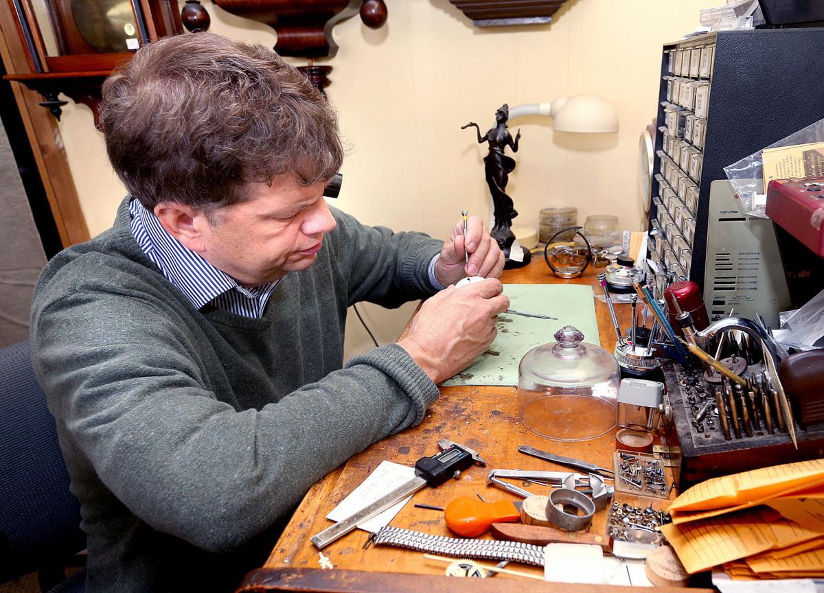 La crosse clock watch repair shop s business grows time and time again