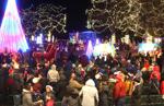 Taking in the Rotary Lights