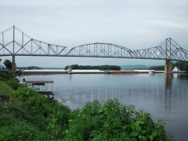 Bridge between De Soto and Lansing reopens