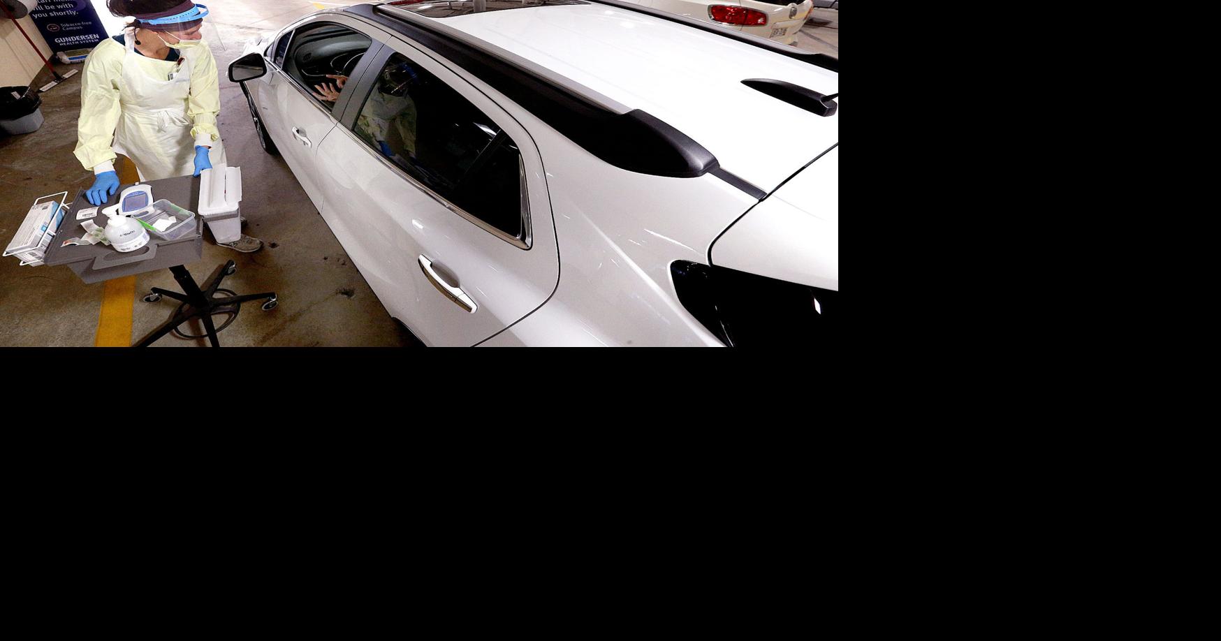 Gundersen's drive through lab administers daily record number of COVID