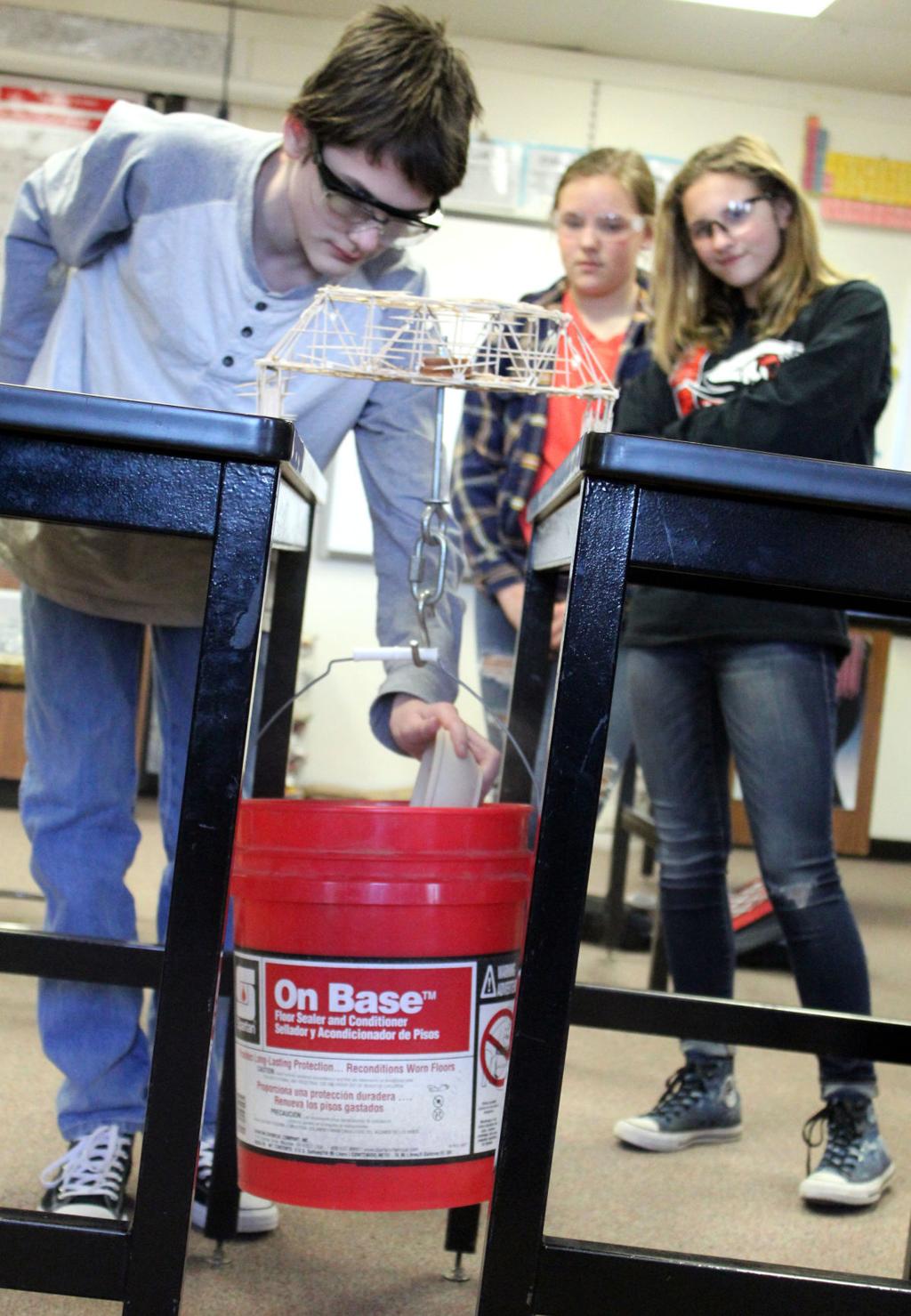CFMS students challenged to build toothpick bridges
