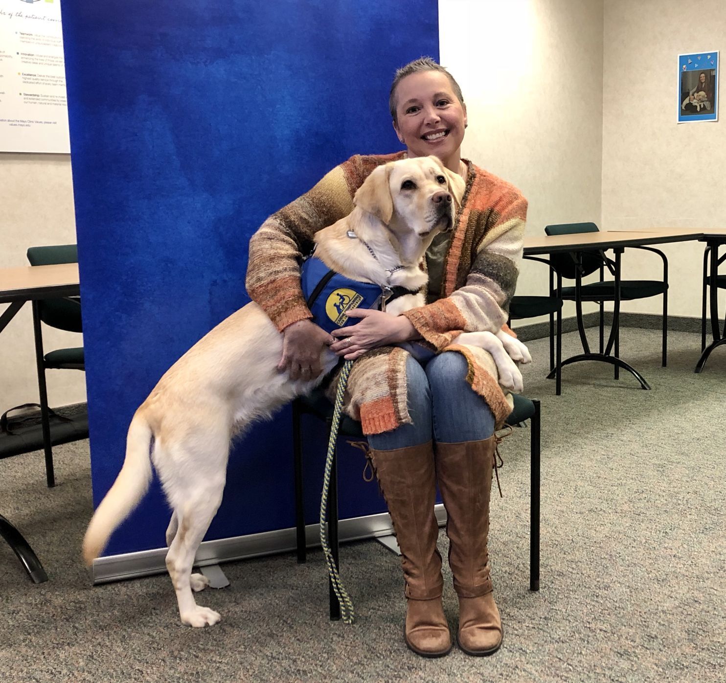 Luna the Lab marks first year as Mayo La Crosse's beloved facility dog