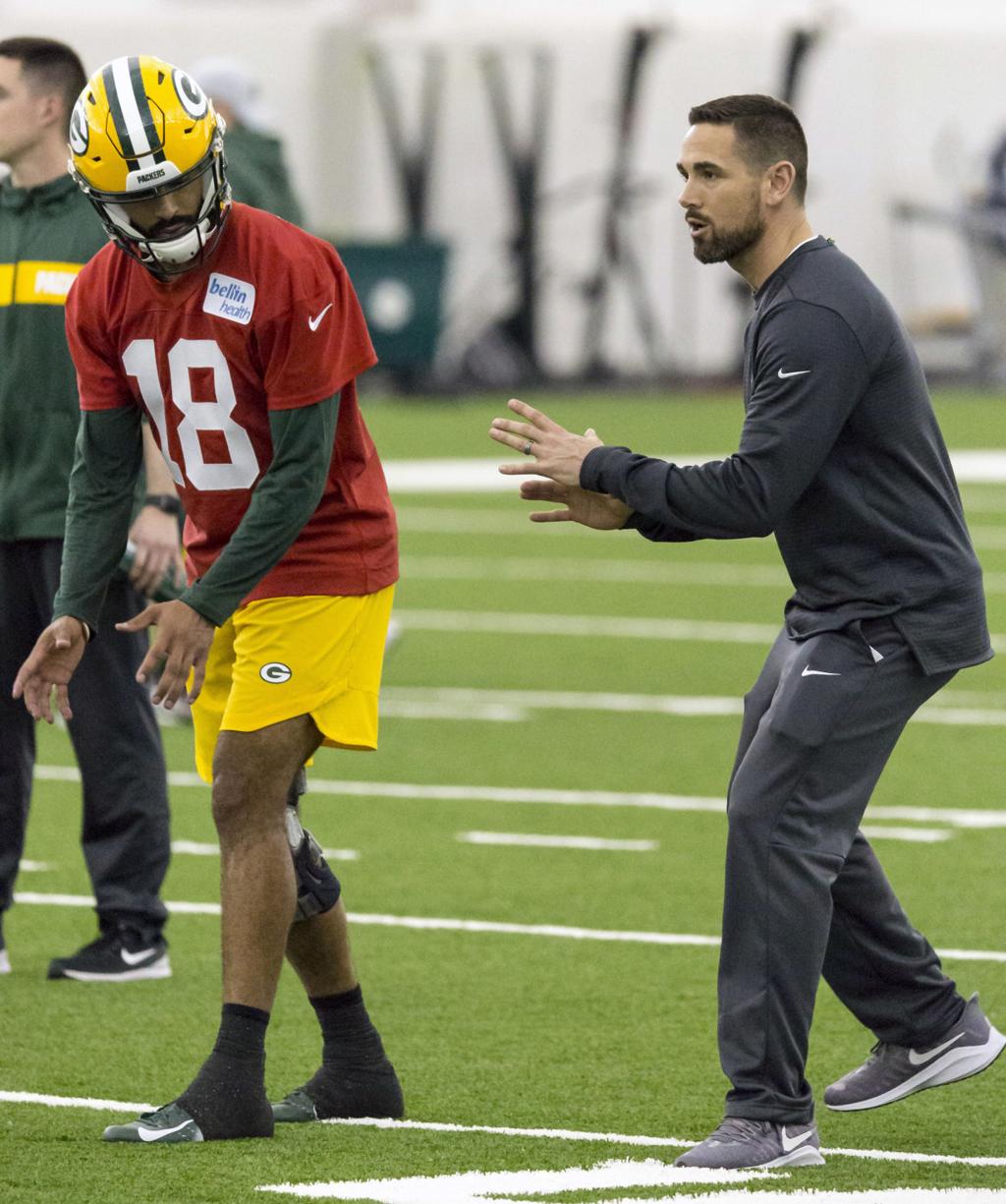 After Ruptured Achilles And Surgery Coach Matt Lafleur Expects To Be Back To Normal For Packers Season Opener Pro Lacrossetribune Com