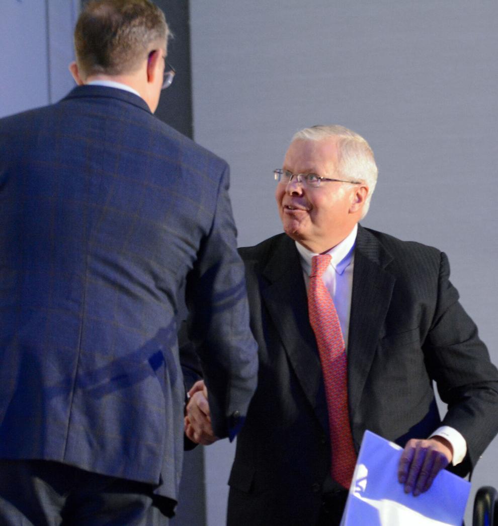 UW President Jay Rothman speaks to local business leaders