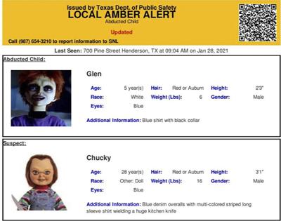 Not child's play: Chucky doll featured in errant Amber Alert in Texas | National ...