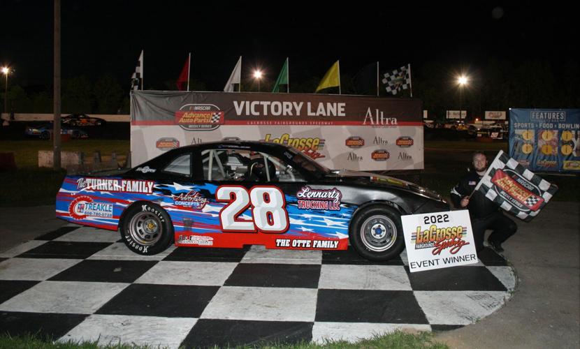 La Crosse Fairgrounds Speedway Bachman wins week removed from wreck