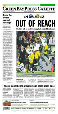 Front Pages Packers Seahawks Headlines From Wisconsin Washington Football Lacrossetribune Com [ 390 x 200 Pixel ]