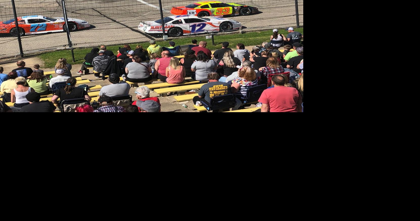 La Crosse Fairgrounds Speedway (story, video) Steve Carlson holds off