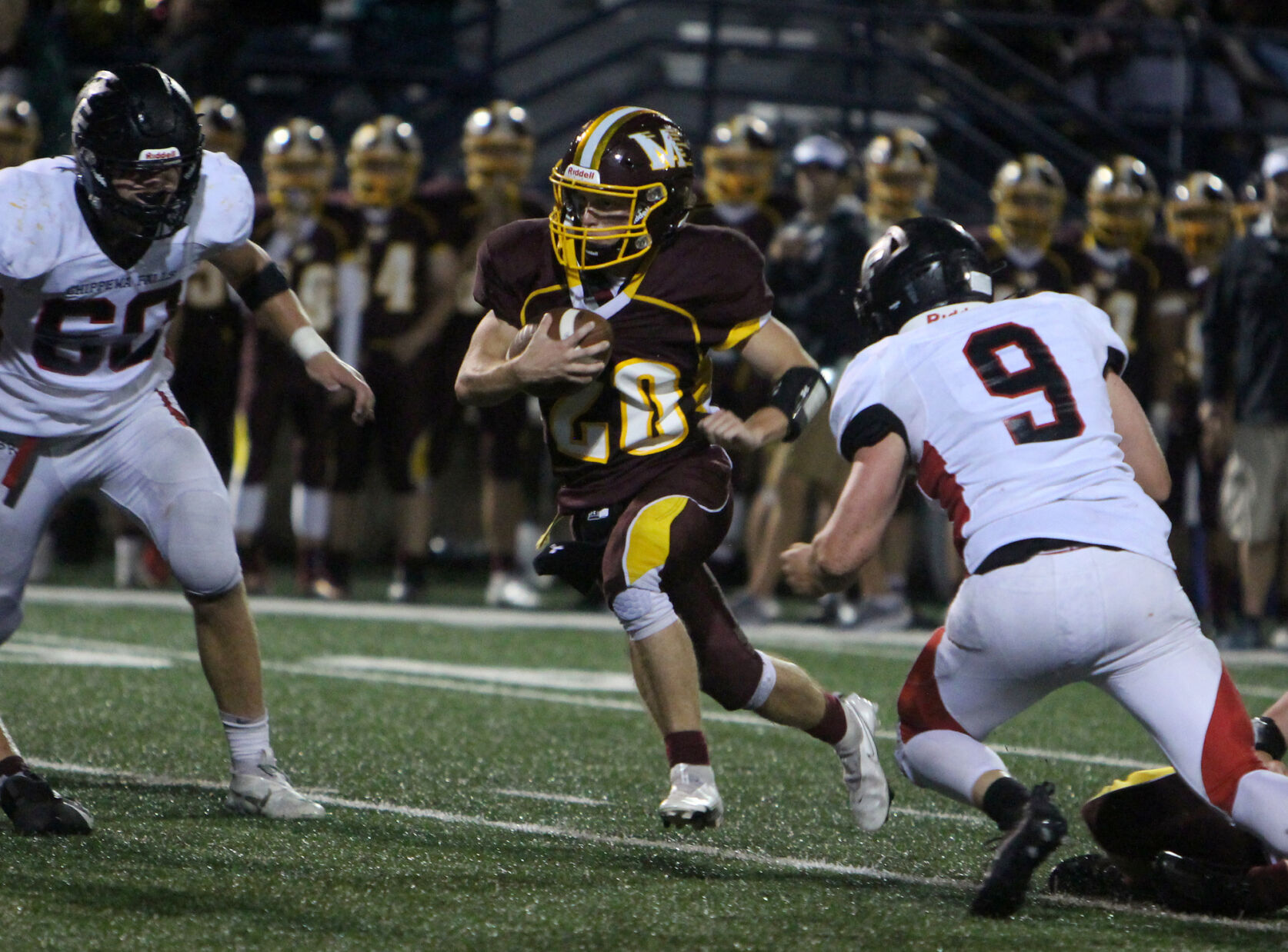 Prep Football Menomonie holds off Chippewa Falls for second