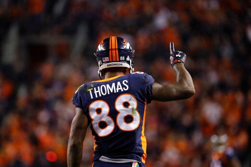 Demaryius Thomas Shirt, Demaryius Thomas Broncos 88 basic black T