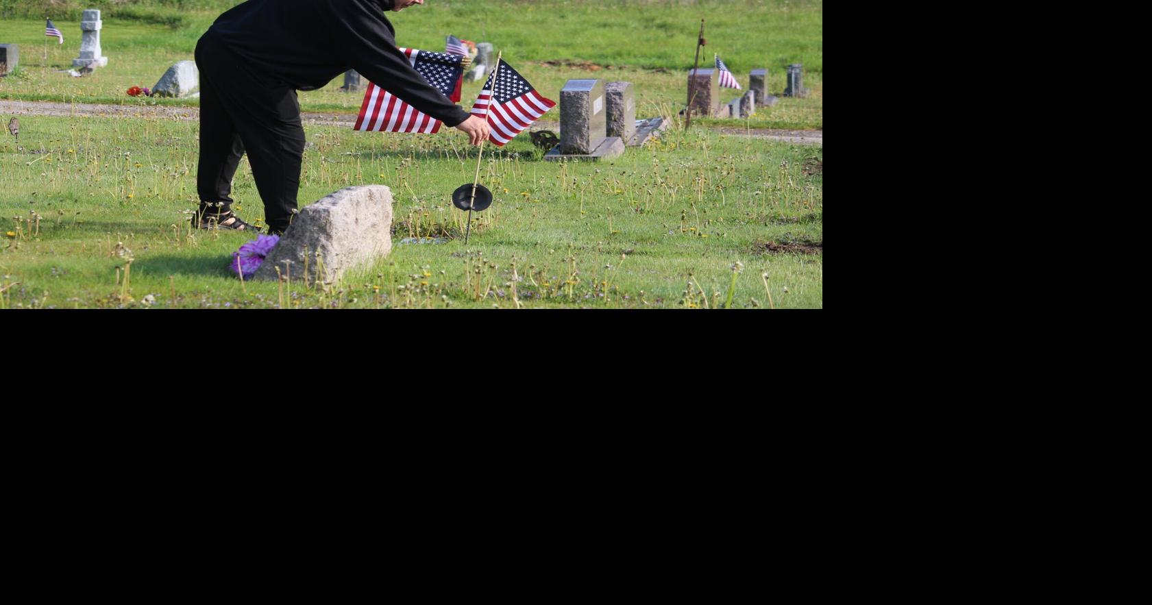 Memorial Day flags honor veterans at Viroqua cemetery
