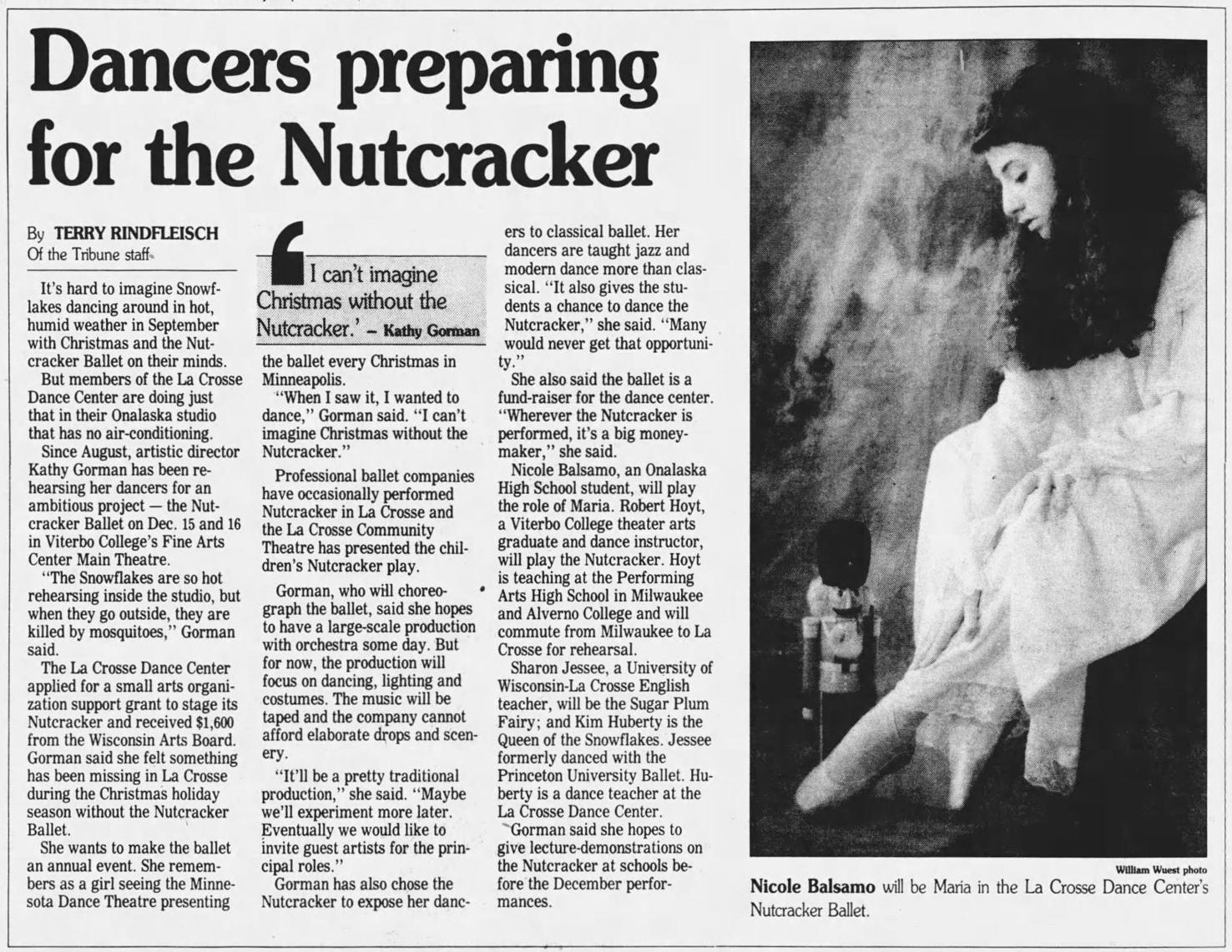 From Tribune files 'The Nutcracker' production in La Crosse