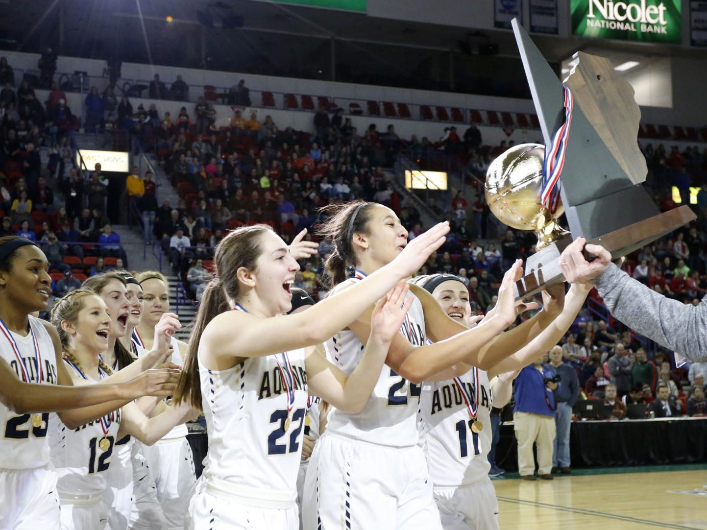 Wiaa Girls State Tournament La Crosse Aquinas Tops Mel Min Wins