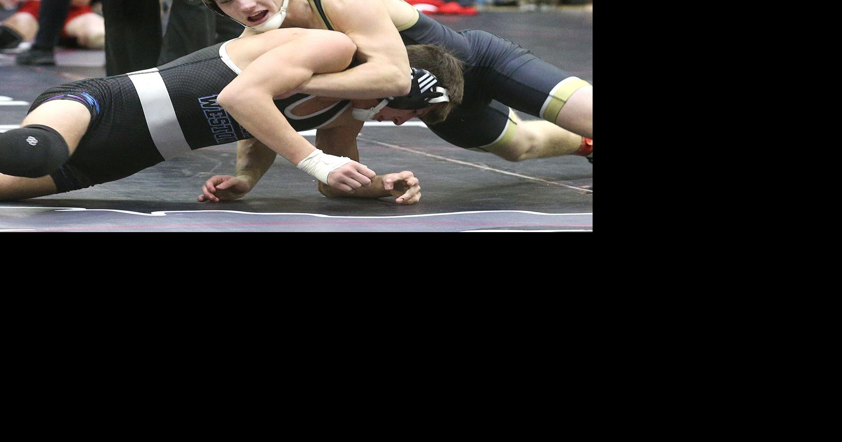 MSHSL individual state wrestling Caledonia's Denstad, Scanlan and