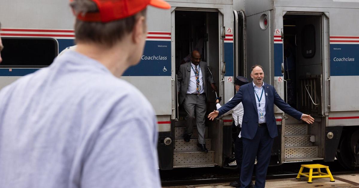 New passenger train celebrated in the Driftless (Copy)