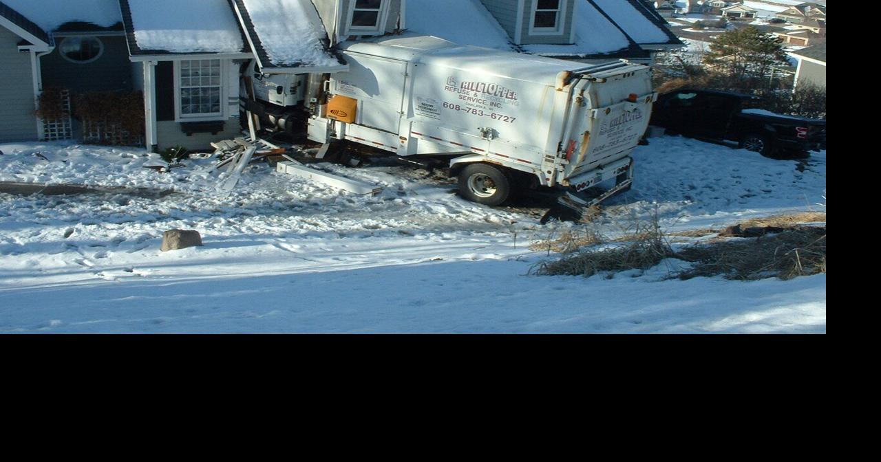 Garbage truck crashes into Onalaska house
