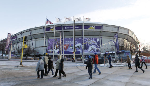 Minnesota Vikings game ball presented to Hubert Humphrey