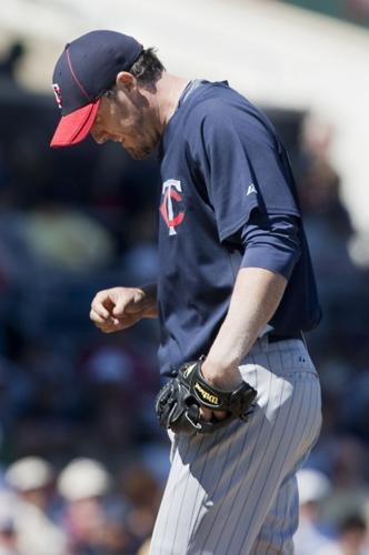 Minnesota Twins pitcher Joe Nathan shown during a baseball game