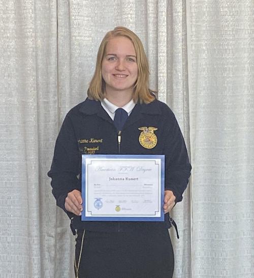 American FFA Degree recipient