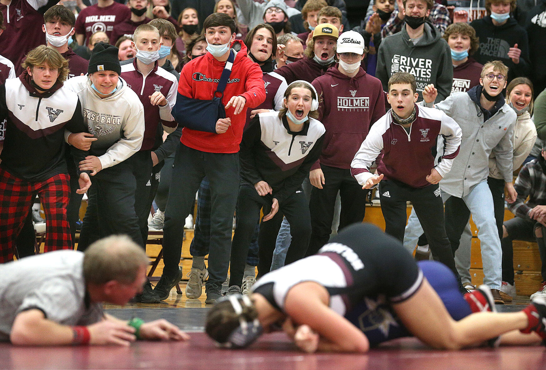 High school wrestling Jaida Harshman rose to the occasion for the Vikings photo