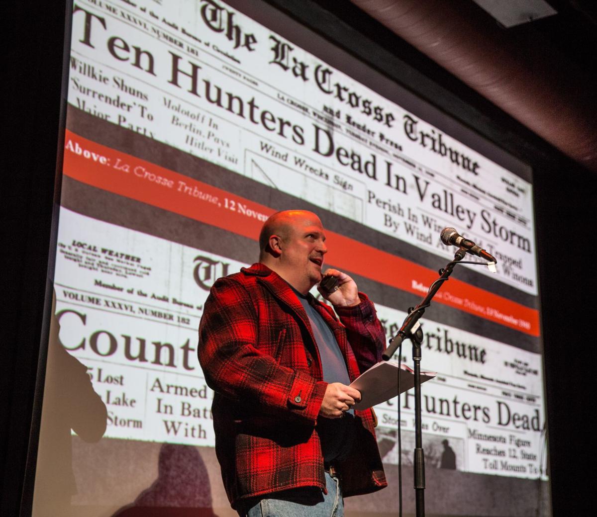 Barry McKnight performs in the Dark La Crosse Radio Show