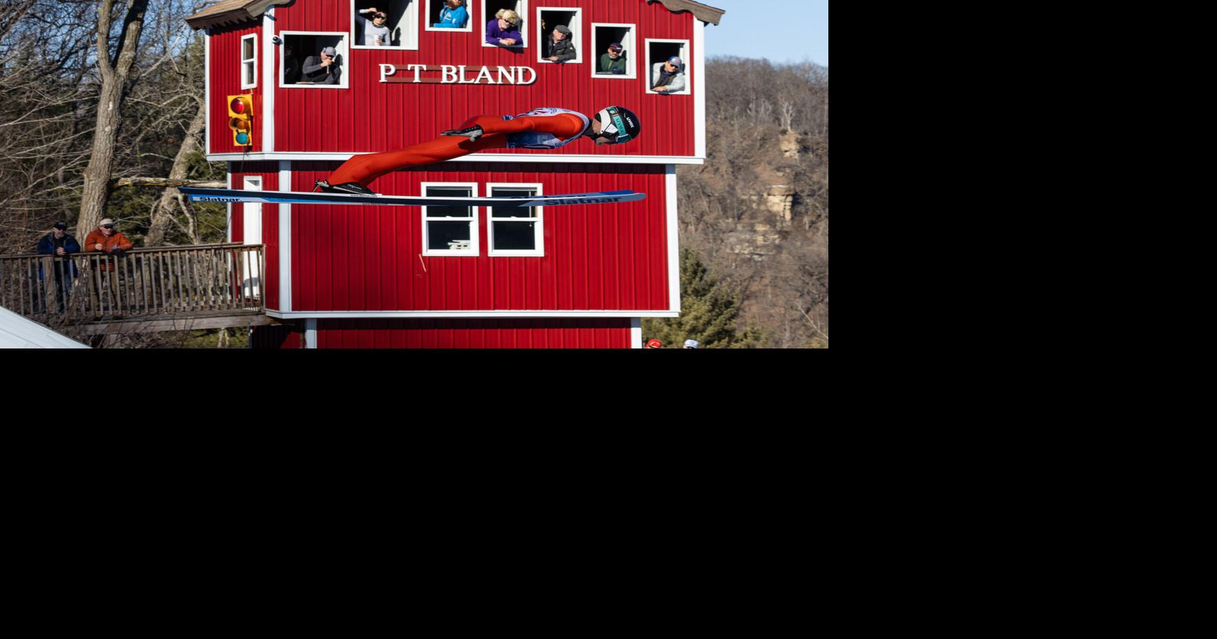 Westby ski jump competition brings large turnout