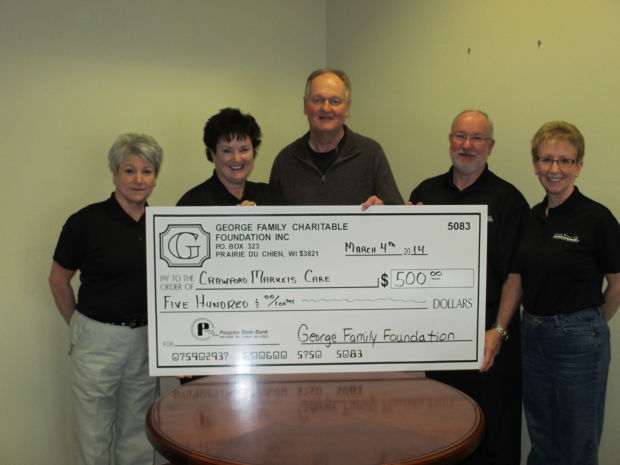 Crawford Markets Care donation