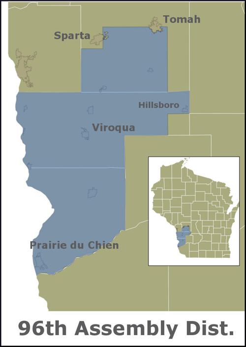 Wisconsin 96th Assembly District Map 1 Col Lacrossetribune Com