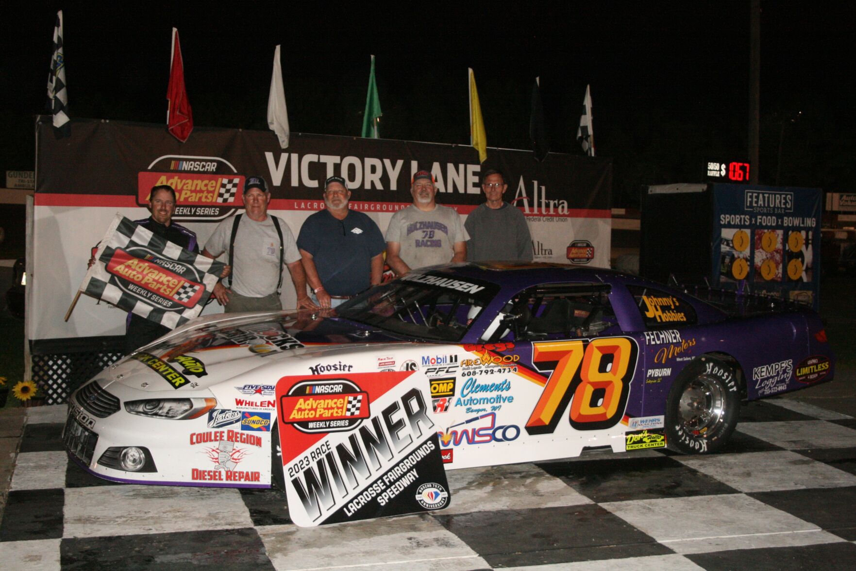 La Crosse Fairgrounds Speedway Holzhausen wins tight battle with Wagner for victory