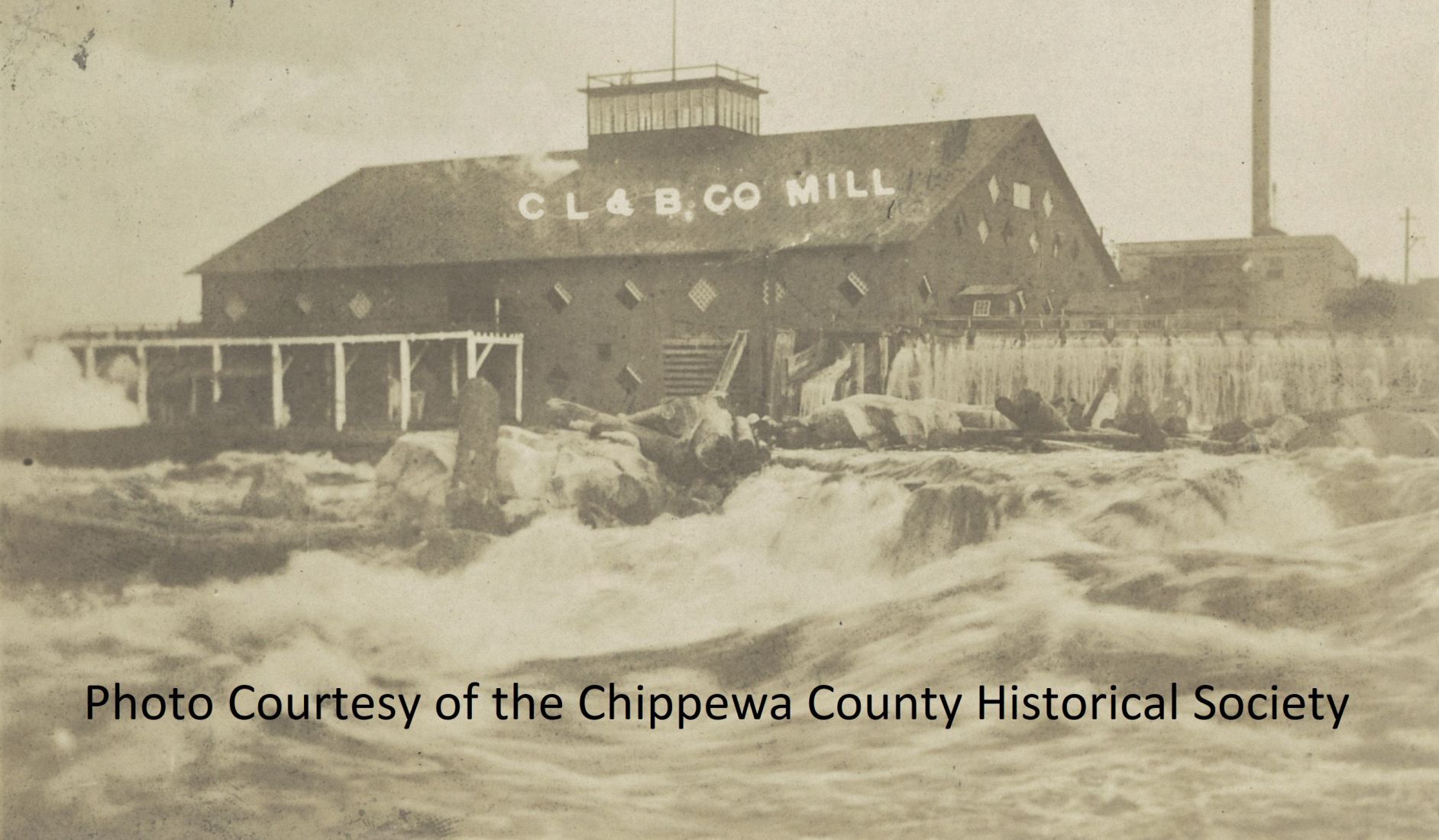 Time Capsule High water damage to the big mill in Chippewa